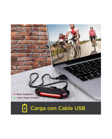 Luz Recargable  Para Bicicleta 5