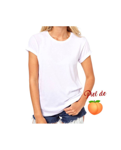 Camiseta Cuello Redondo Piel de Durazno - Sublimación