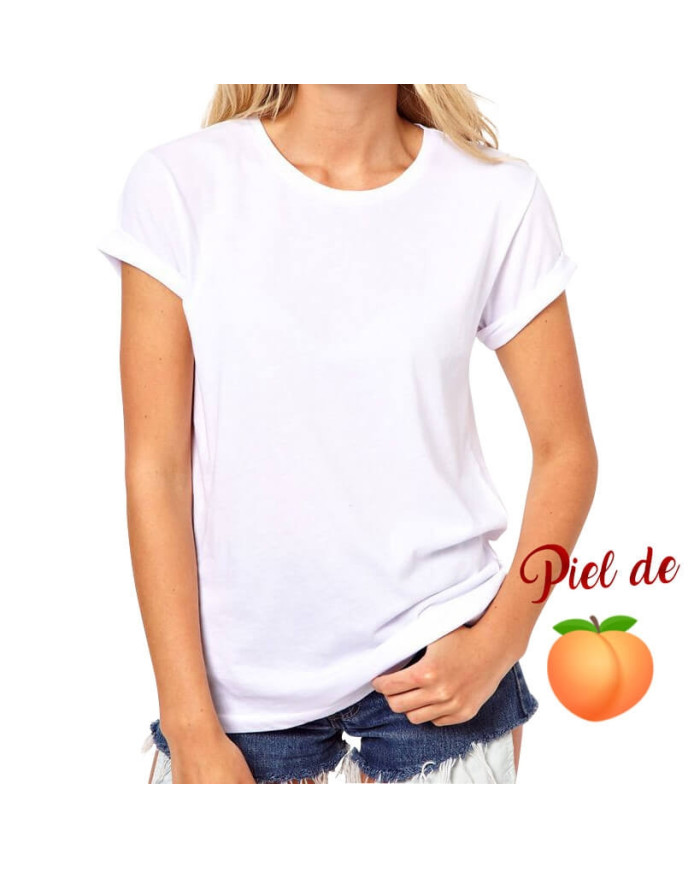 Camiseta Cuello Redondo Piel de Durazno - Sublimación