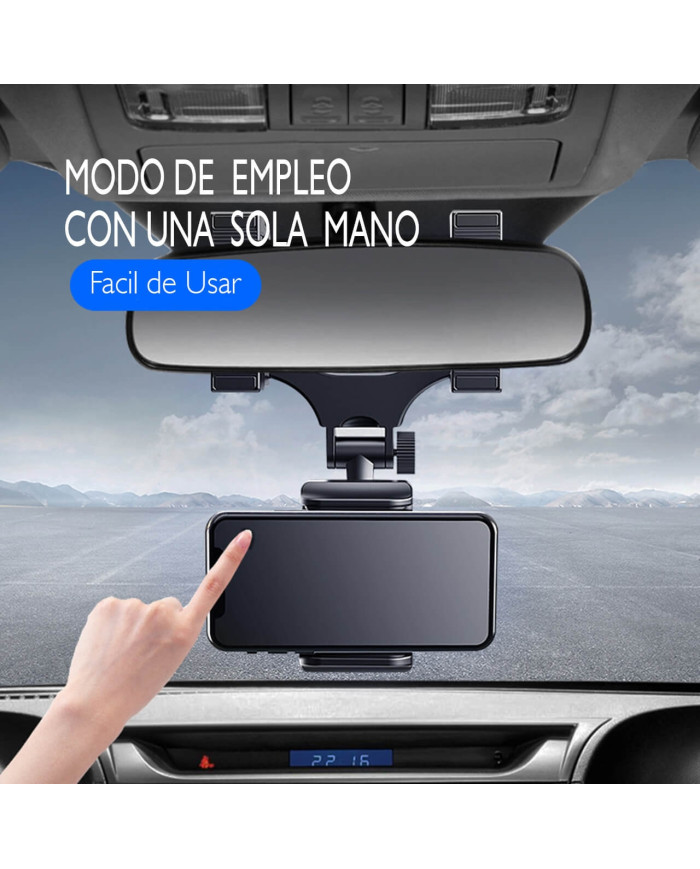 Porta Celular Carro - Para Espejo Retrovisor