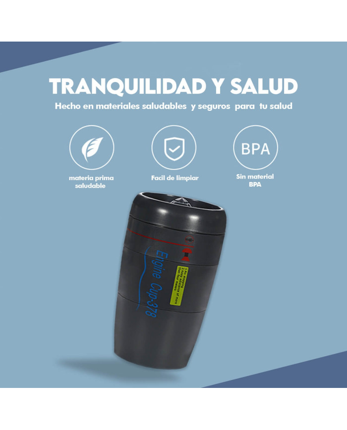 Vaso Viajero Turbina - Mezclador Magnético