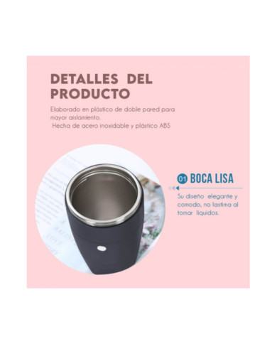 Vaso Viajero Turbina - Mezclador Magnético