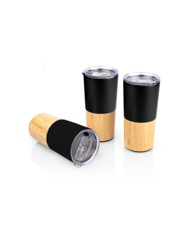 Vaso Viajero Bambú y Metal