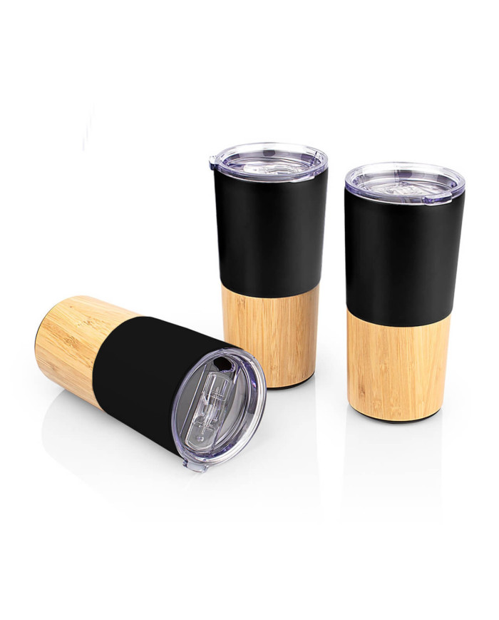 Vaso Viajero Bambú y Metal