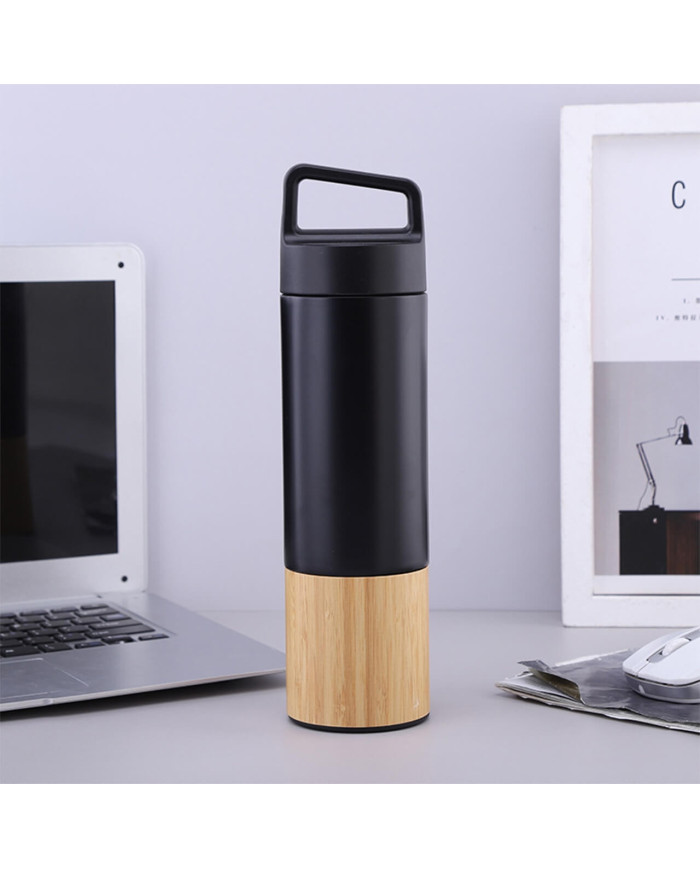 Termo Metálico Bambú