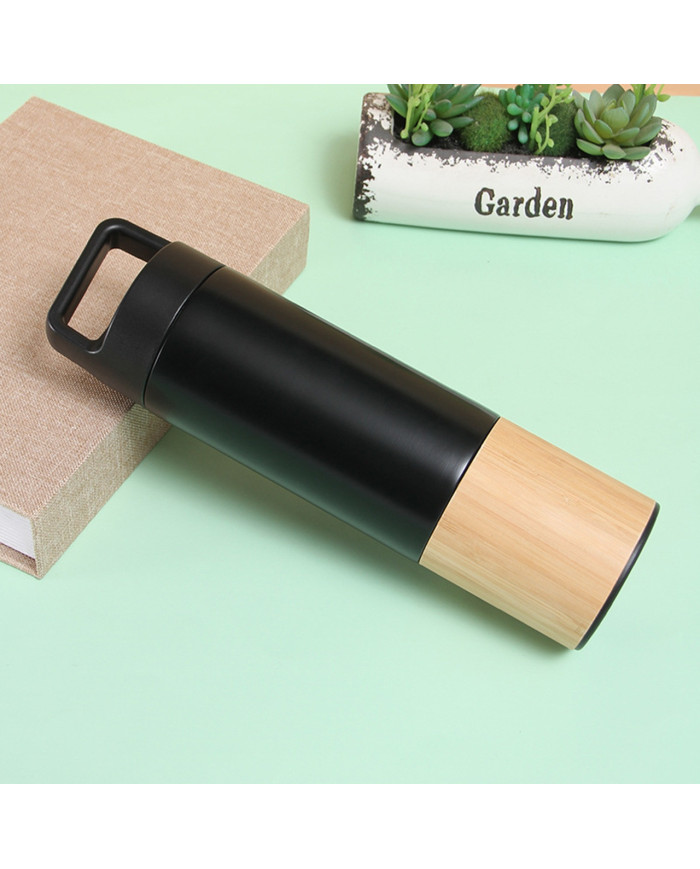 Termo Metálico Bambú