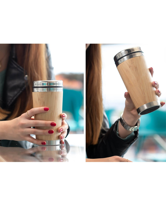 Vaso Viajero Bambú