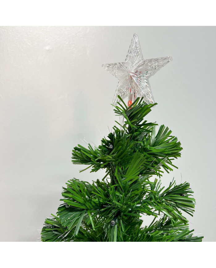 Arbol Navidad Luces Led y Fibra Óptica 150cm BX-5