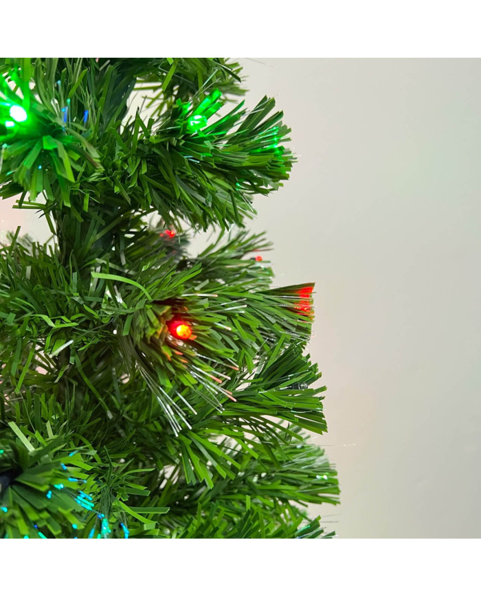 Arbol Navidad Luces Led y Fibra Óptica 150cm BX-5