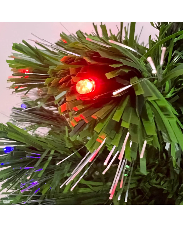 Arbol Navidad Luces Led y Fibra Óptica 150cm BX-5