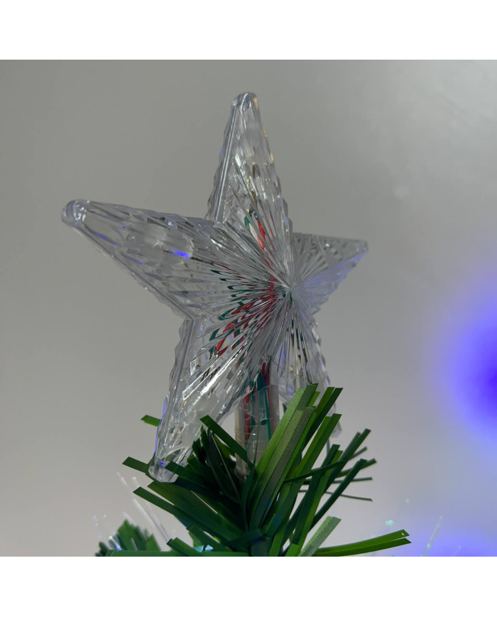Arbol Navidad Luces Led y Fibra Óptica 150cm BX-5