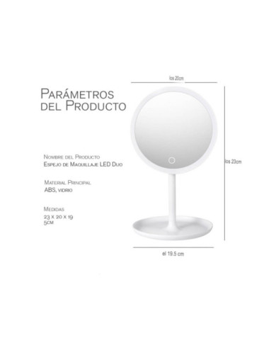 Espejo LED Duo