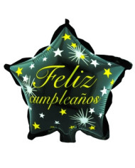 Globo M10" Estrella Feliz Cumpleaños 2