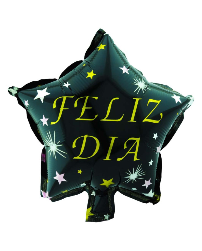 Globo M10" Estrella Feliz Día 1