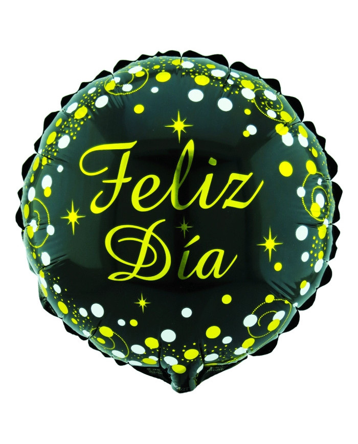 Globo M10" Redondo Feliz Día 1