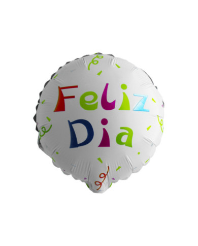 Globo M10" Redondo Feliz Día 3