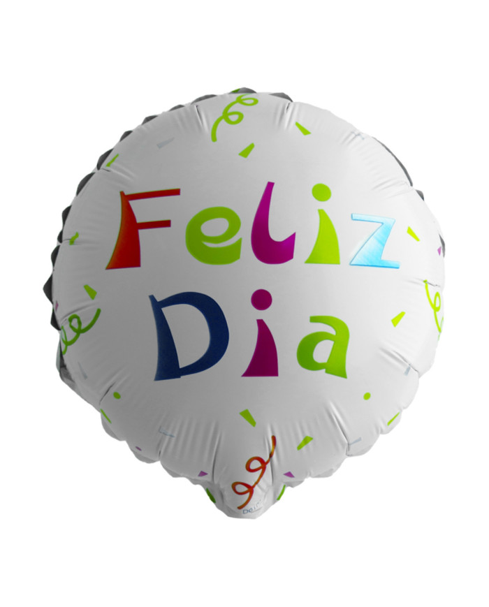 Globo M10" Redondo Feliz Día 3