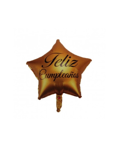 Globo M18" Estrella Feliz Cumpleaños 3