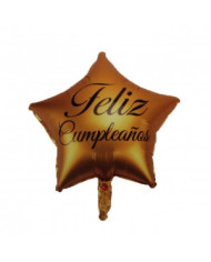 Globo M18" Estrella Feliz Cumpleaños 3