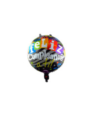 Globo M18" Redondo Feliz Cumpleaños 2