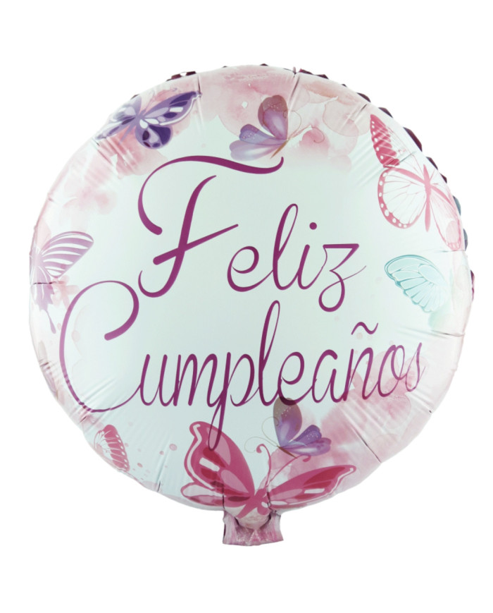 Globo M18" Redondo Feliz Cumpleaños 4