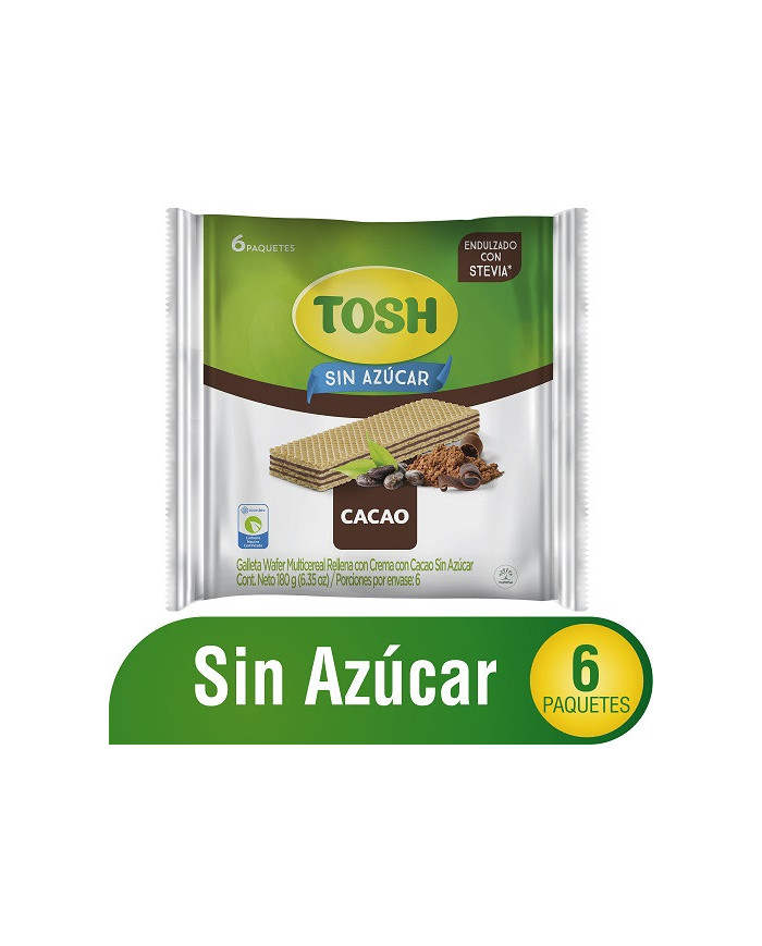 Gta. TOSH Wafer Multicereal Cacao Bs. x6