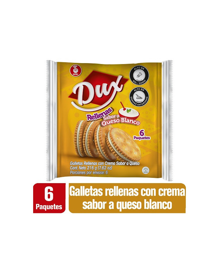 Gta. DUX Rellenas Queso Bs. 6x4