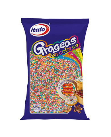 GRAGEA EN COLORES ITALO 500 GR GRAGEA EN COLORES ITALO 500 GR