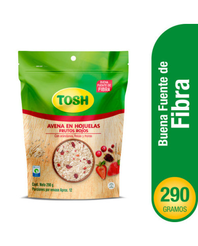 Cer. TOSH Avena FrutosRojos 12dpckx290g Cer. TOSH Avena FrutosRojos 12dpckx290g