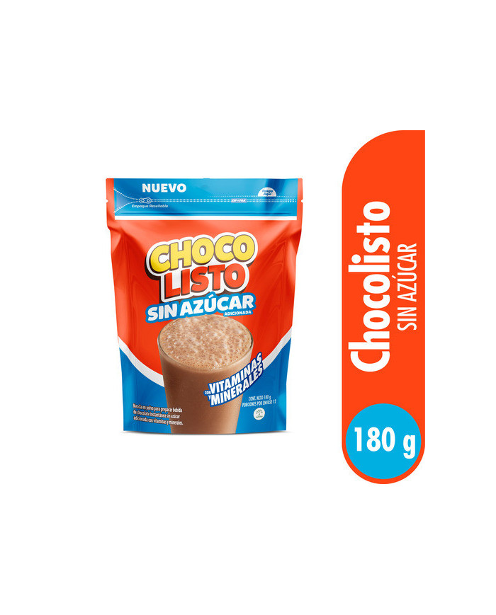 Modifr. CHOCOLISTO Sin azúcar 180g x24
