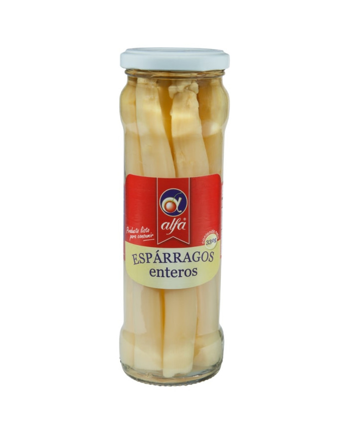 Esparragos ALFA enteros x 330gr