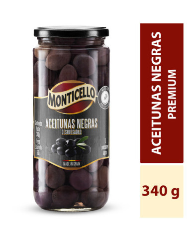 Aceitunas negras Monticello x 340g Aceitunas negras Monticello x 340g