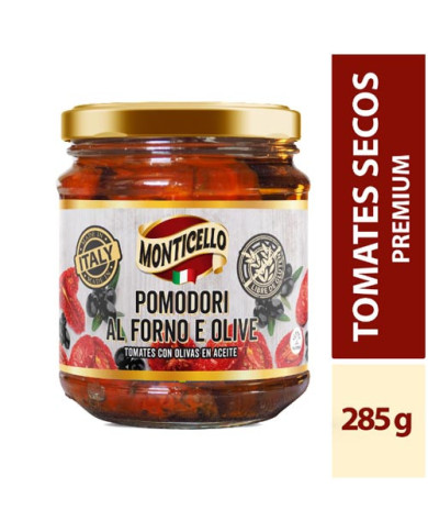Pomodori al Forno e OliveMONTICELLOx285g Pomodori al Forno e OliveMONTICELLOx285g