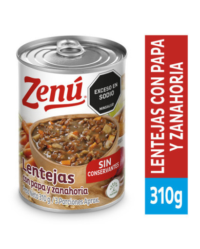 Lentejas ZENU x 310 g