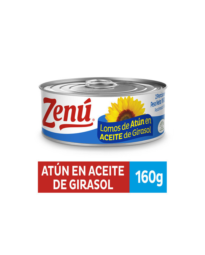 Lomo atún ZENU en aceite girasol x160g