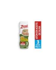 3 pack lomo atún en aceite de oliva x 80g