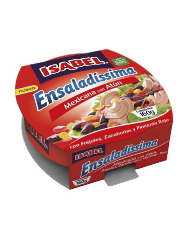 Ensalada atun ISABEL Mexican 160gr cjx18 Ensalada atun ISABEL Mexican 160gr cjx18
