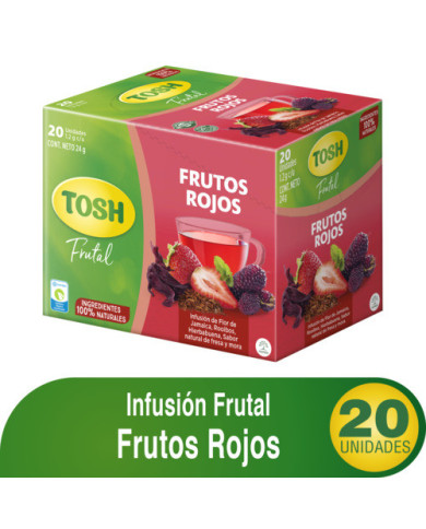 Infu. TOSH Frutos Rojos 24g 20sob 20un