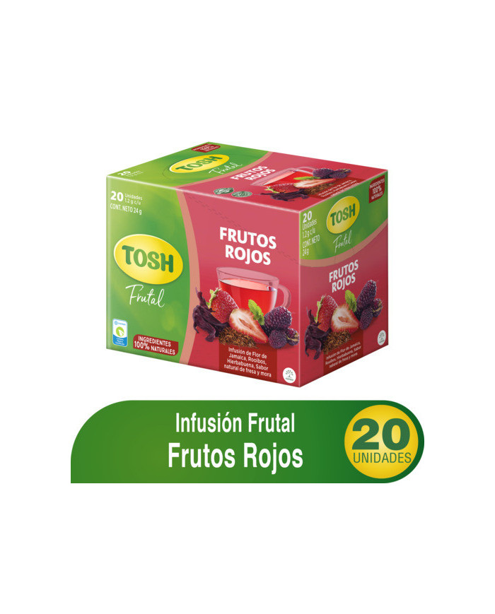 Infu. TOSH Frutos Rojos 24g 20sob 20un