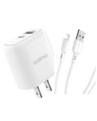 Cargador de Pared Oraimo Blanco Carga rapida Iphone A94D+L53
