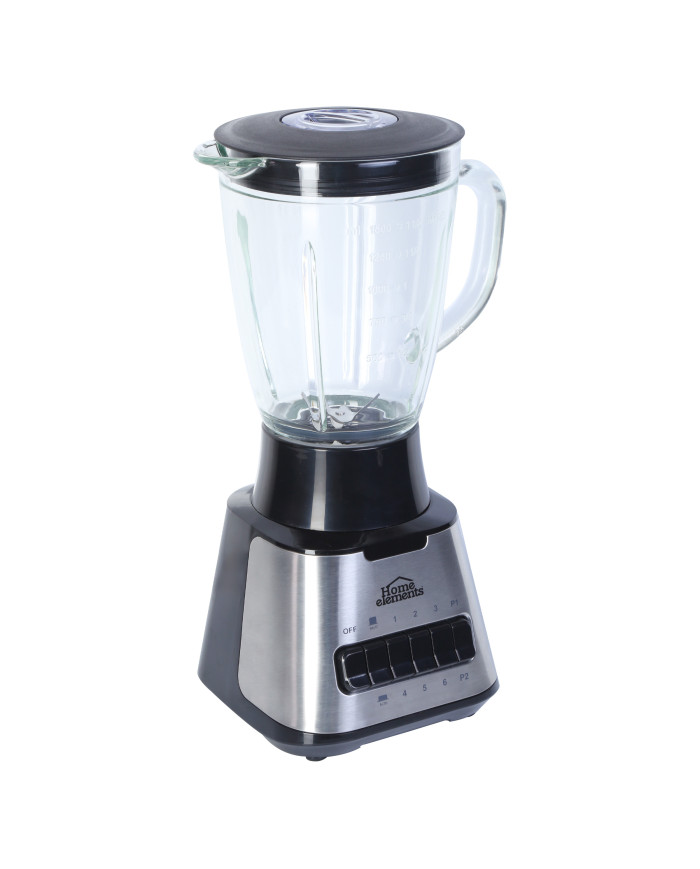 LICUADORA 6 VEL + 2 PULSOS 1.5L JARRA VIDRIO 700W HEBL1409SS