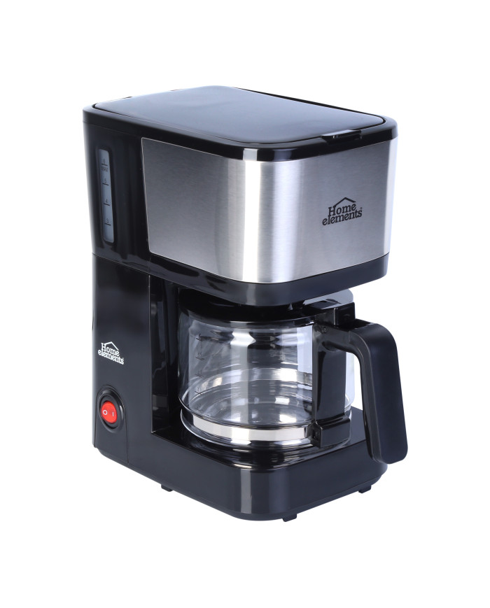 CAFETERA 6 TAZAS NEGRA V/VIDRIO HECM9420SS