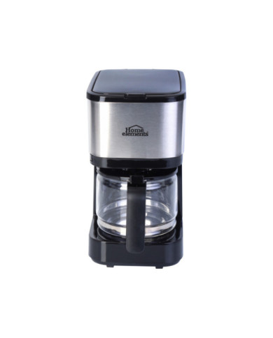 CAFETERA 6 TAZAS NEGRA V/VIDRIO HECM9420SS