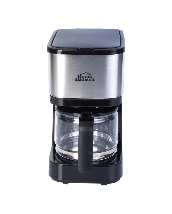 CAFETERA 6 TAZAS NEGRA V/VIDRIO HECM9420SS