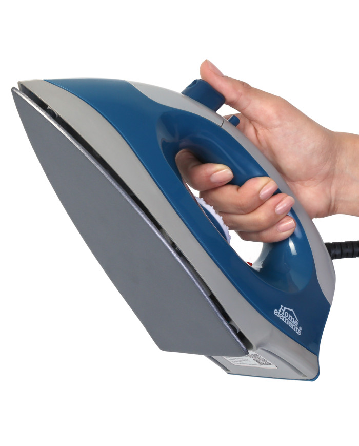 PLANCHA SECA CON ROCIADOR GRIS - AZUL HEPS207GA