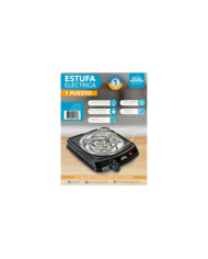 ESTUFA 1P ELECTRICA 1.000W HE-E1PN NEGRA