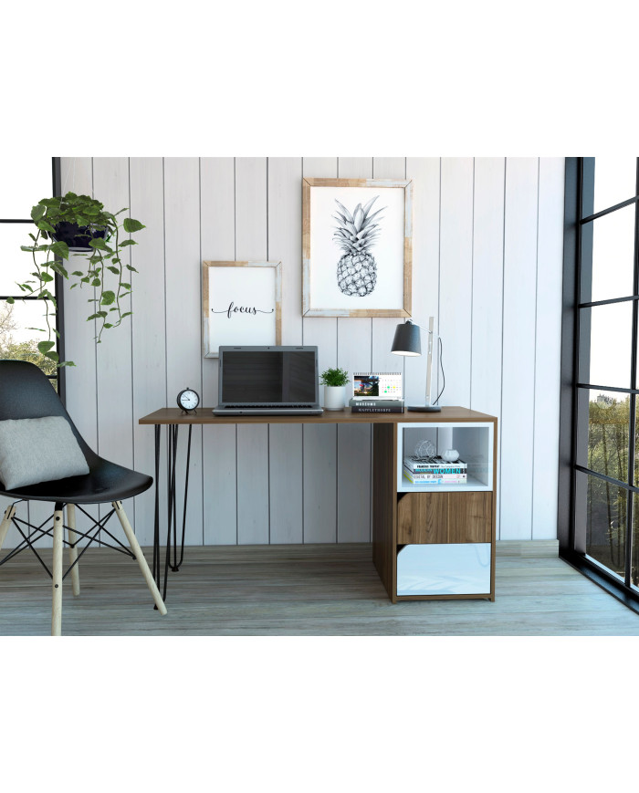 Escritorio Palermo Con Cajones Gales Alto Brillo