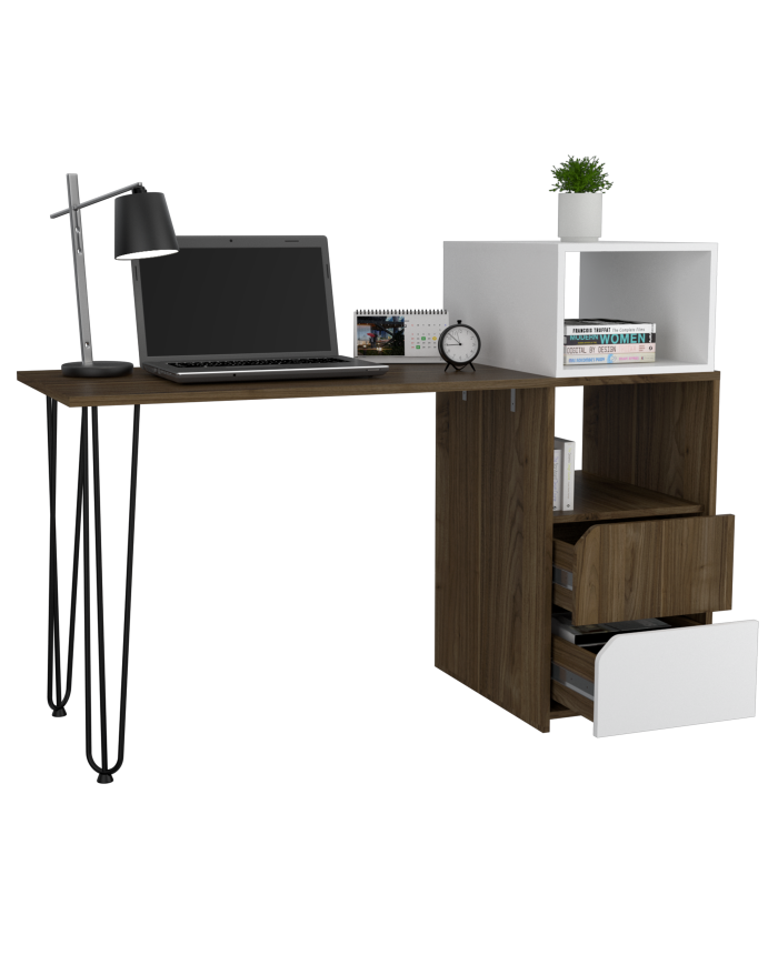 Escritorio Palermo Con Cajones Gales Alto Brillo