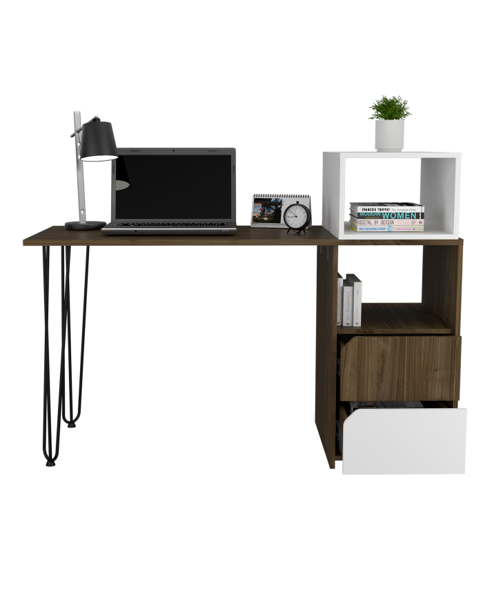 Escritorio Palermo Con Cajones Gales Alto Brillo