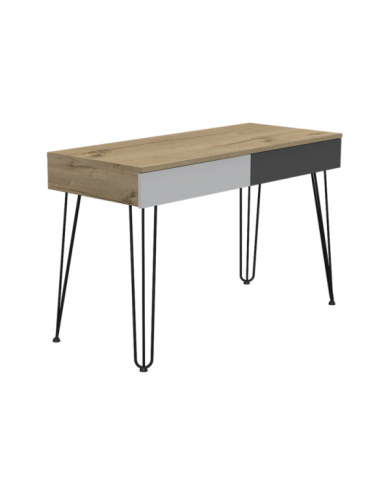 Escritorio Mumbai Blanco Duna Plomo